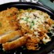 Fried chicken and spaghetti