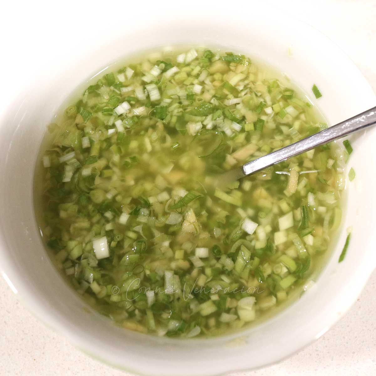 Ginger scallion sauce for Hainanese chicken