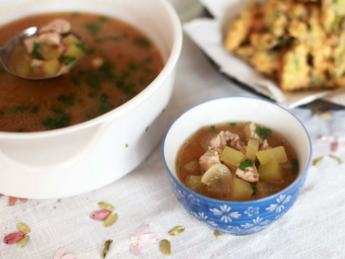 Chicken miso soup
