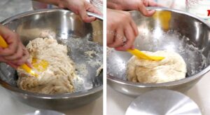 Mixing dough