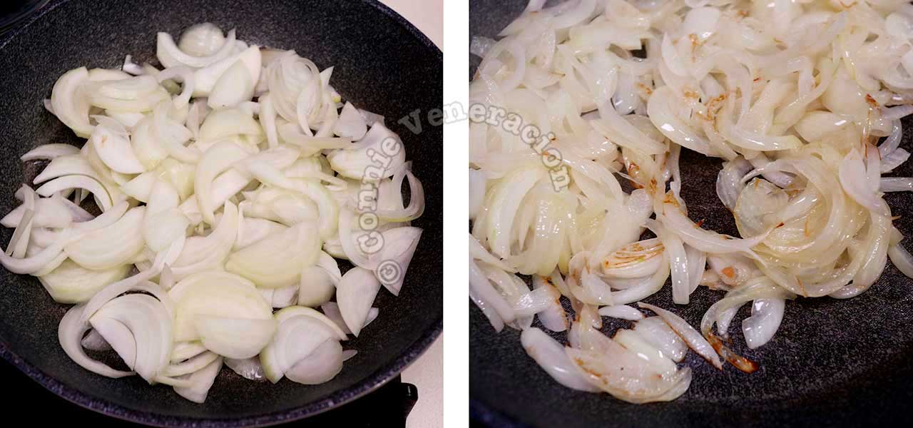 Sauteeing onions