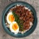 Japanese beef rice bowl (gyudon)