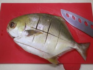 Pompano, scored