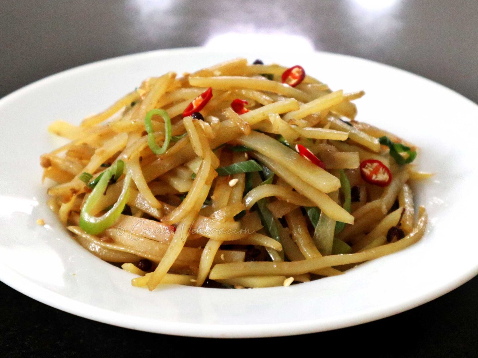Sichuan-style potato stir fry