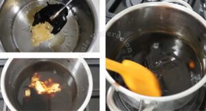 Making sweet sour tamarind sauce