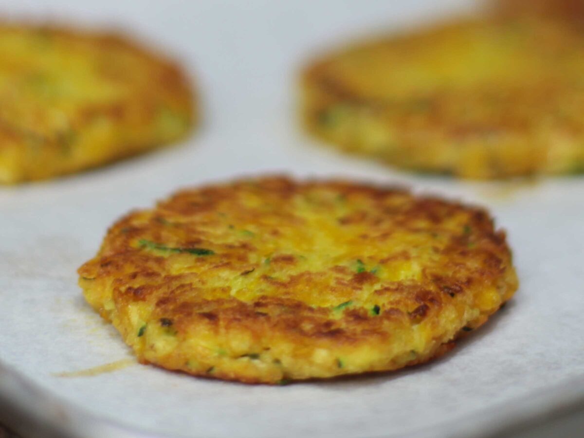 Squash and zucchini pancakes