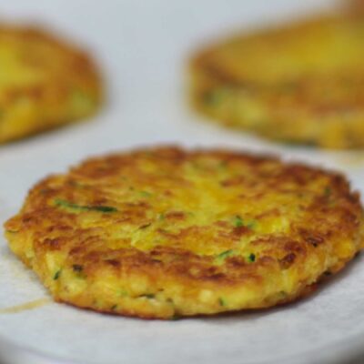 Squash and zucchini pancakes