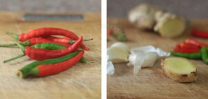 Ingredients for Sweet chili sauce