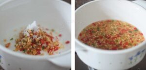 Making Sweet chili sauce