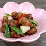 Sweet sour pork with plum sauce