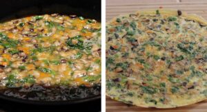 Cooking Thai stuffed omelette (khai yat sai)