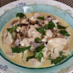 Tilapia fillets and baby portobello in lemon cream sauce