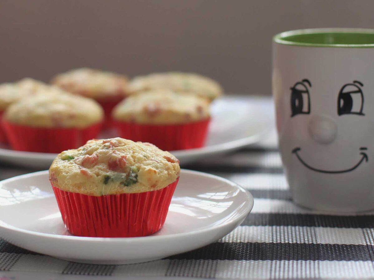Bacon and asparagus breakfast muffins
