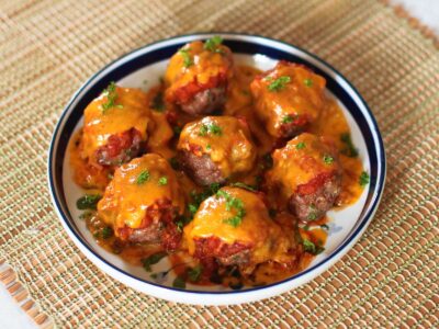 Baked meatballs Parmesan