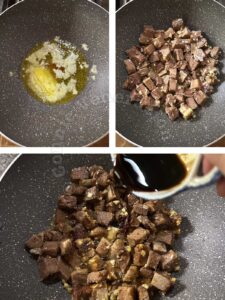 Searing beef tongue in butter