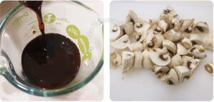 Beef salpicao sauce / mushrooms