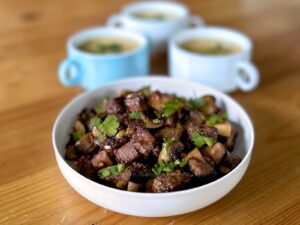 Beef (ox) tongue salpicao