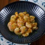 Shrimps with salted duck egg yolk sauce