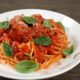 Spaghetti and meatballs