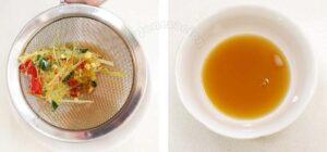 Straining dressing