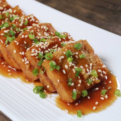Tofu in oyster sauce
