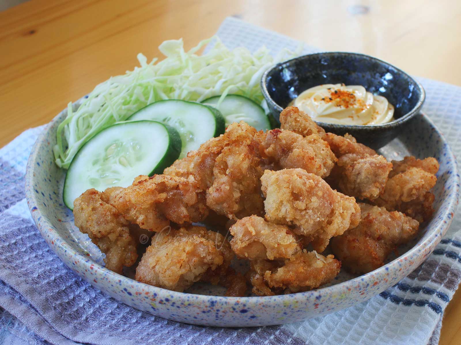 Home cooked chicken karaage