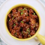Korean popcorn chicken (dakgangjeong)
