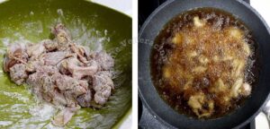 Frying chicken fillets