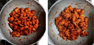 Korean popcorn chicken (dakgangjeong)