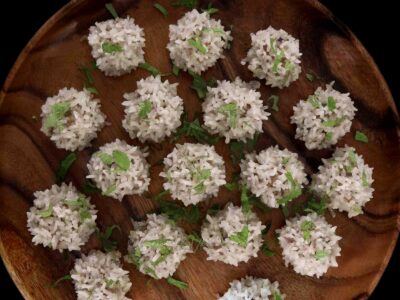 Sticky rice pearl meatballs