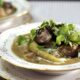 Pork and mung bean stew with coconut cream