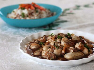 Oysters adobo