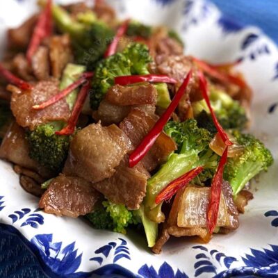 10-minute pork and broccoli stir fry