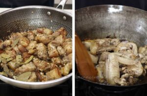 Pork and chicken adobo