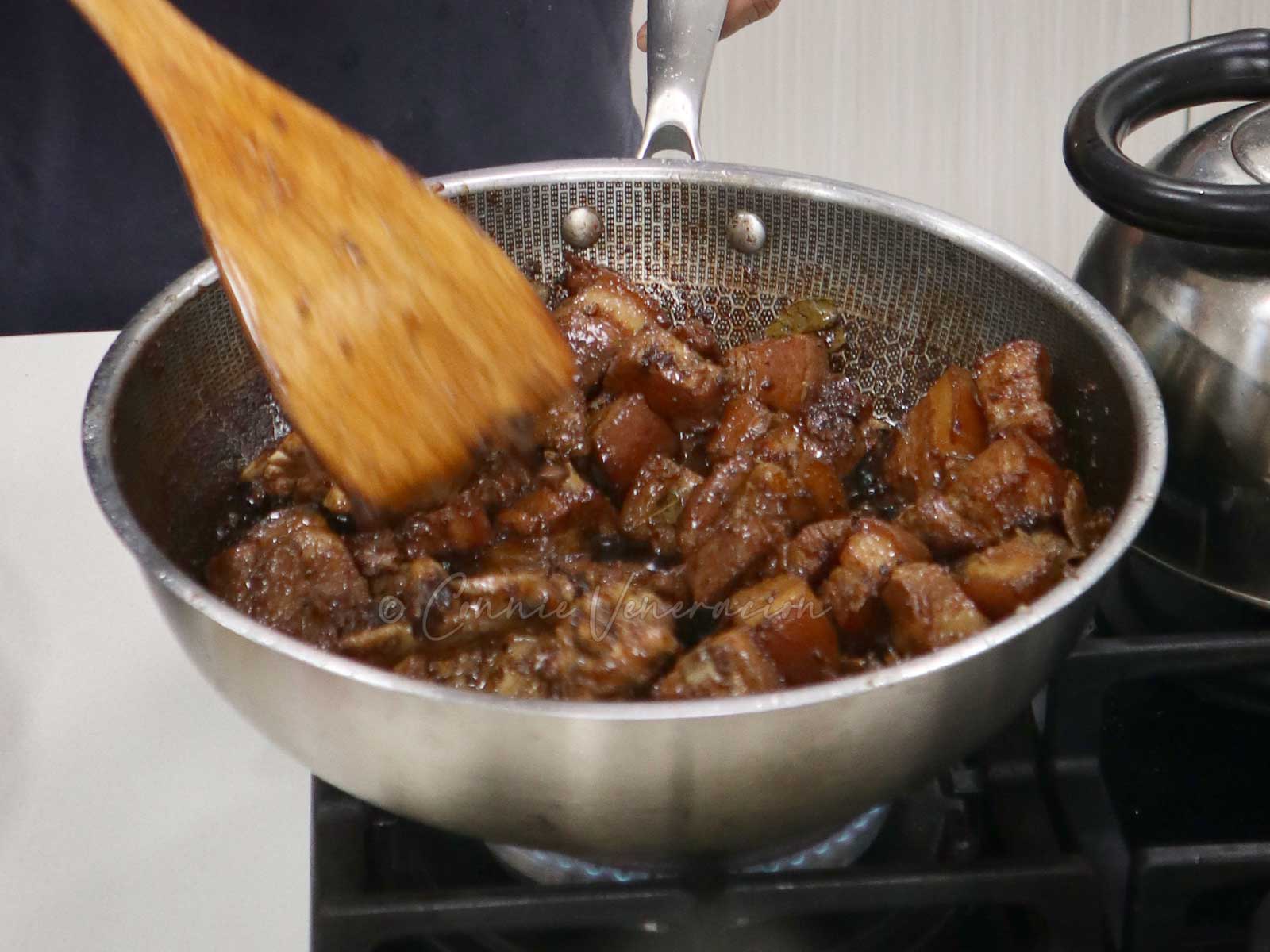 Pork and chicken adobo
