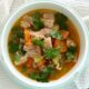 Pork, lemongrass, chili and tomato soup
