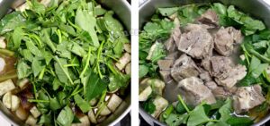 Cooking Pork ribs sinigang