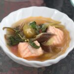 Salmon belly sinigang