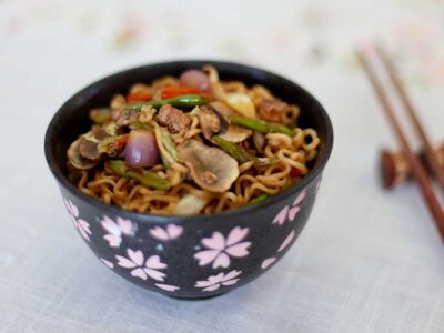 Soy calamansi noodle stir fry