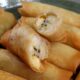 Banana and cheese spring rolls (turon)