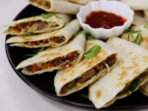 Beef brisket BBQ quesadillas