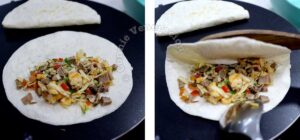Toasting Beef brisket BBQ quesadillas