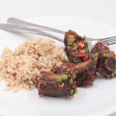 Pork spare ribs with black beans and chili garlic sauce