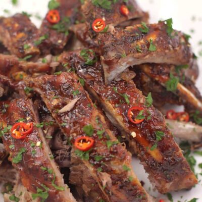 Cajun pork spare ribs