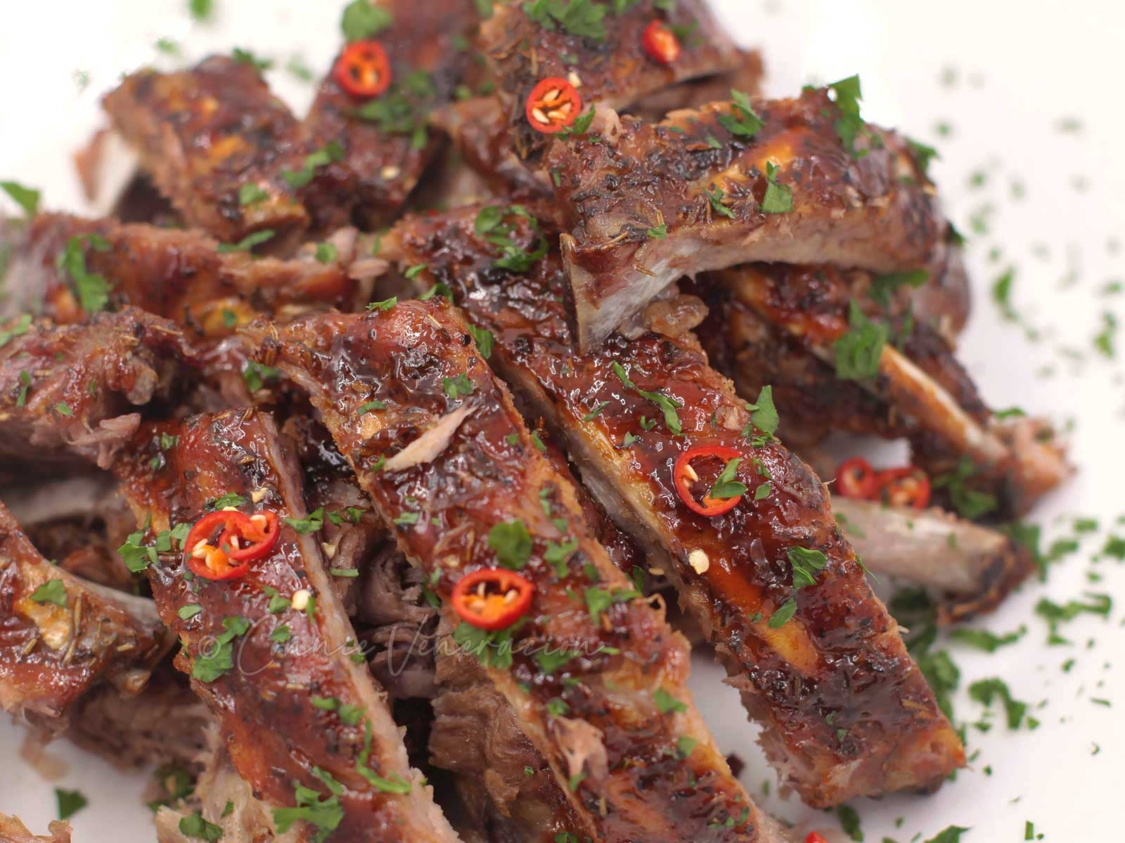 Cajun pork spare ribs