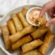 Fish and shrimp spring rolls