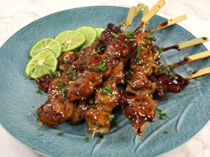 Honey Balsamic chicken skewers