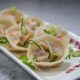 Korean pork and kimchi dumplings (mandu)