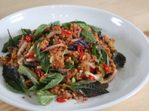 Pork larb (laab)