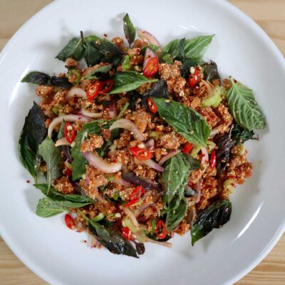 Pork larb (laab)
